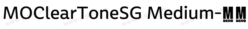 MOClearToneSG Medium字体转换